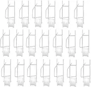 20 Pack Tomato Trellis Roller Hooks with 15M Twine for Tomato,Plant, Greenhouse,Flower Vine Twine Crop Trellis Kit Plant Roller Hook