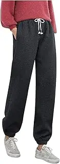 [Generic] Women Pants Casual Petite on Elastic Women Velvet Pants Casual Fashion Pants Womens Plus Stretch Pants (Black, L)