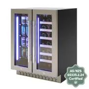 VinoVault 140L Dual Zone Wine Fridge With Drinks Storage