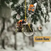 Personalized Arborist 2d Flat Christmas Ornament Logger Ornament Christmas