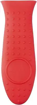 NEW Amazon Basics Silicone Hot Skillet Handle Cover Holder Red