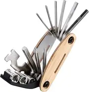 Bikes,Bicycles 16-in-1 Accessories | Bikes Repair Tool, Ergonomic Mountain Bikes Multi Tool, Portable Bikes Chain Tool