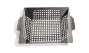 Outset Grill Wok with Handles, Stainless Steel