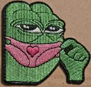 Pepe the Frog embroidered Iron on patch internet meme