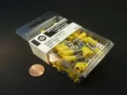 Qty 100: Sealed Pack MCM Electronic Female Spade 0.25” Terminal Wire 12-10 NOS
