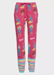 NEW PETER ALEXANDER BARBIE LEGWARMER PJ PANTS LARGE L RRP$89.95 PINK