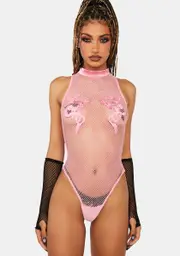 [Club Exx] Baby Bad Luck Dragon Fishnet Bodysuit
