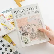 Printed Diary Background Decoration Paper Vol.1 - Multicolor - One Size