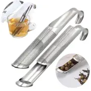 Diffuser Tea Stick Strainer Stainless Steel Infuser Pipe Hook Handle Loose Leaf