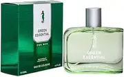 Green Essential 120ml/4.06oz Men's Cologne - Fresh Cut Grass & Juniper Essence | 24H Crisp Scent for Earth Day Events, Camping Trips & Sustainable Weddings | Eco-Cork & Glass Bottle Gift Set (Nature-Inspired Freshness)