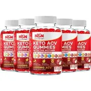 Nutri Nation Keto ACV Gummies 1000mg with the 3 BHB Salts Buy 3 get 2 Free