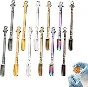 12Pcs Mini Spoon, Tiny Spoon, Lightweight and Compact Multiple Colour Mini Coke Spoons, Easy to Carry, for Filling Salt Spices, Precise Measurement in Small Bottles