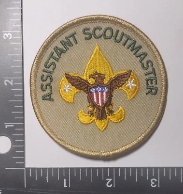 Assistant Scoutmaster Patch BSA Boy Scouts of America Hook Loop Quality Patch