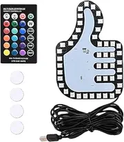 Light up Decal for Car - Automotive LED Finger Gesture Sign - Funny Car Accessories Automotive LED Gesture Decal, Car Anti-Rear-End Collision Sign for Women Men