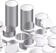 100 Pieces Mini Size Acrylic round Mirror Adhesive Small Mirror Circles Craft Ac