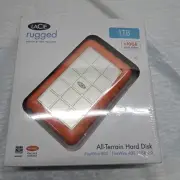 LaCie Rugged 1 TB Portable Hard Drive, USB, FireWire 400 & 800 - RUGFWSA