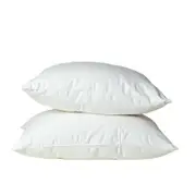 Royal Comfort Goose Down Pillows 1000GSM - Twin Pack 50 x 75 cm White