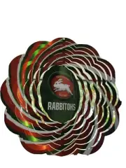 Indoor/Outdoor Windspinner NRL Team Rabbitohs