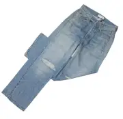 NWT rag & bone Liquid Miramar in Dara Wide Leg Photo Print Faux Jean Pants 24