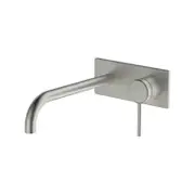 Gareth Ashton Brushed Nickel Poco Wall Mixer Set 165mm WELS 4 Star 6.5L/min
