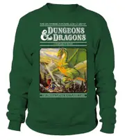 BDND1983-003-GN. Basic Dungeons & Dragon BECMI version - Companion sweatshirt CrewneckHoodie