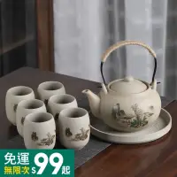 在飛比找蝦皮購物優惠-大茶壺 粗陶大個涼茶壺 冷水壺陶瓷 居家大容量