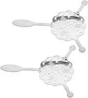 CATIEBYE 2pcs Multi-Function Absinthe Filter Stirrer Spoon Stainless Steel for Bar Cafe Home