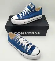 Women's Converse Chuck Taylor All Star Ox Platform Blue Shoes Size 8 (A08289F)