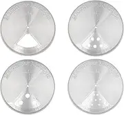 Spice Shaker Adjustable Stainless Steel Lids for Mason Jars (4 Pack, Wide Mouth)