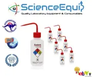 Wash Bottle ACETONE Labelled RED Recyclable - 500ml - Pc/pack