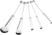 Ipetboom 1 Set Makeup Brush Set Cosmetics Eyelash Gloss Makeup Brushes Cosmetic Puff Bag Lip Eyeshadow Palette Kit Holder Palette Sponge Skincare Mascara Face Beauty Tools Silver Fiber Wool