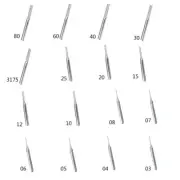 Solid Carbide Corn Milling Cutter Bits PCB End Mill CNC-Cutting Milling Tool-10x
