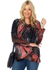 [Fella Hamilton] Mona Wrap Front Top in Mocha