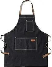eywlwaar Denim Apron with 3 Pockets Unisex Jean Apron Adjustable Bib Apron for Work Kitchen Cooking 30.3 "x 26.57"