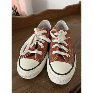 ［免運］1970 converse 23cm 橘紅 咖啡紅 9.5成新 SOGO購入 保證正品