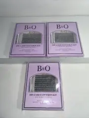 3 New BBQ DIY Lash Extension Kit, Bond & Seal, Remover, 280pcs Each