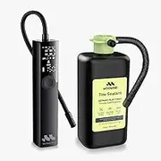 Ventus Pro Tyre Inflator & Tyre Sealant Combo – Fast 150 PSI Portable Air Compressor + Emergency Flat Repair Kit for Car, SUV, Bike, Motorcycle – Cordless & 12V, Auto Shut-Off, LED Light by Woowind