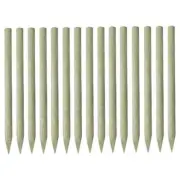 15 Pcs Set Pointed Fence Posts Impregnated Patio Garden Fencing Pickets 150cm