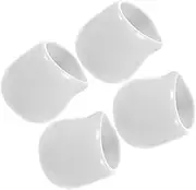 DINHEAROM 4Pcs Ceramic Sauce Container Gravy Boat for Dipping Sauces Condiments and Milk Easy to Clean for Restaurants and Home Use