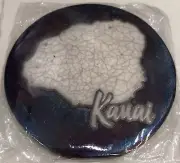 Raku Potteryworks Kauai Hawaii Coaster Jeremy Diller Ceramic Island Trivet