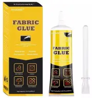 FOOGWEE Fabric Glue Permanent - 60ml Sewing Glue for Clothing Permanent Washa...