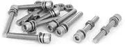 uxcell M5 x 35mm 304 Stainless Steel Hex Socket Head Cap Screws Nuts w Washers 10 Sets