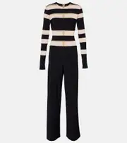 [Norma Kamali] Norma Kamali Paneled jumpsuit AU 8 black