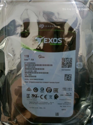 Seagate Exos 7E8 Hard drive 1 TB internal 3.5" SATA 6Gb/s 7200 rpm ST1000NM000A