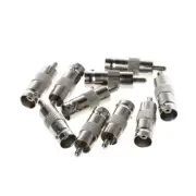10 Pcs BNC Female to Male Plug Coax Cable Adapters
