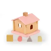 Moover Toys Classic Sorting House Wooden Kids/Children/Toddler Playset Pink 6m+