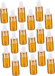 Travel-friendly Glass Dropper Bottles 25 Pack 3ml Essential Oil Holders Easy Drip