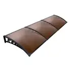 Instahut Window Door Awning Door Canopy Patio UV Sun Shield BROWN 1mx3m DIY