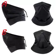 Summer Thin Breathable Drawstring Face Mask Neck Gaiter Tube Scarf Bandana US