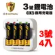 【日本KOTSURU】8馬赫 1.5V恆壓可充式鋰電池 鋰電充電電池3500mWh AA 3號 4入+CX5專用充電器